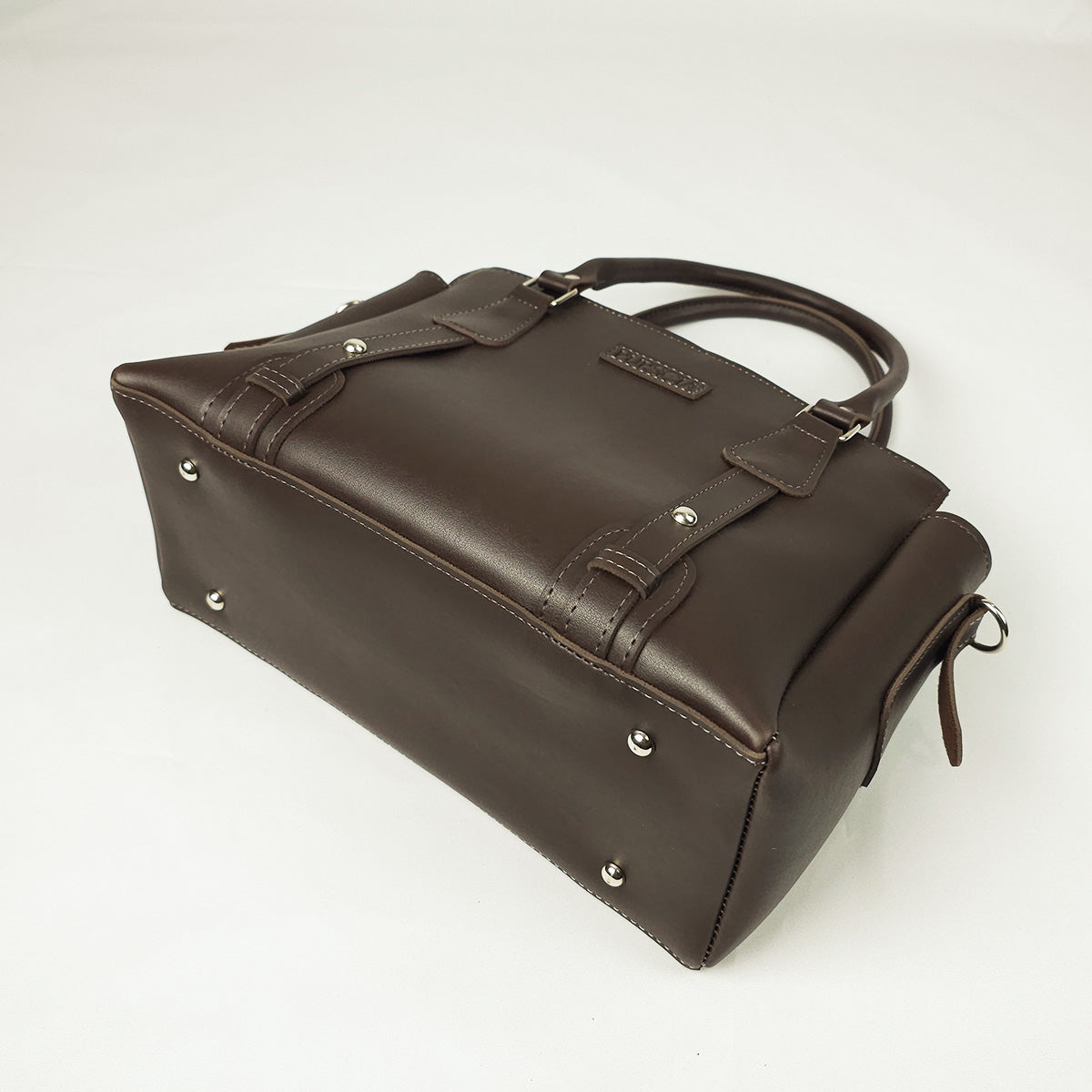 Calis Leather Shoulder Bag Brown