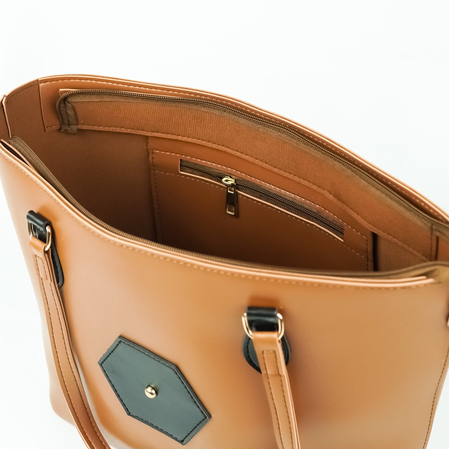 Polene Shoulder Bag Set of 2 Brown