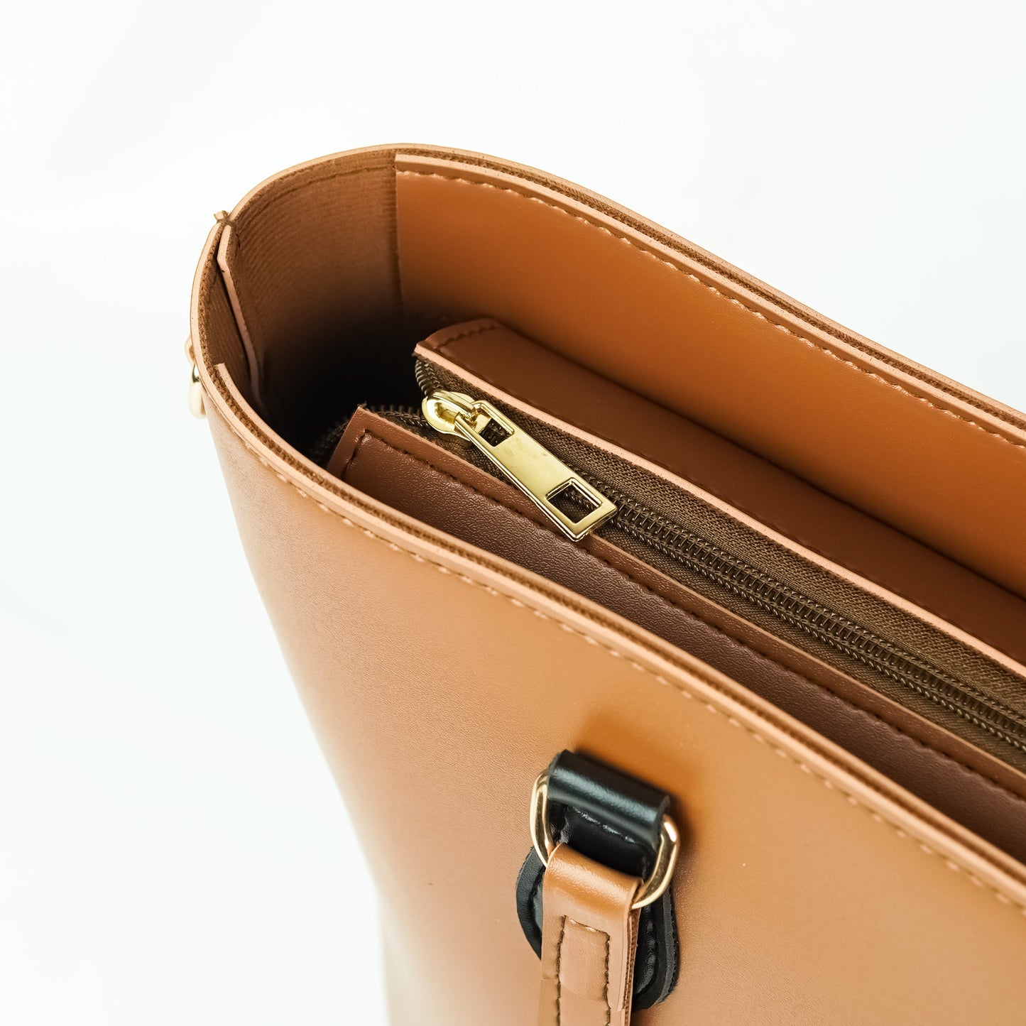 Polene Shoulder Bag Set of 2 Brown