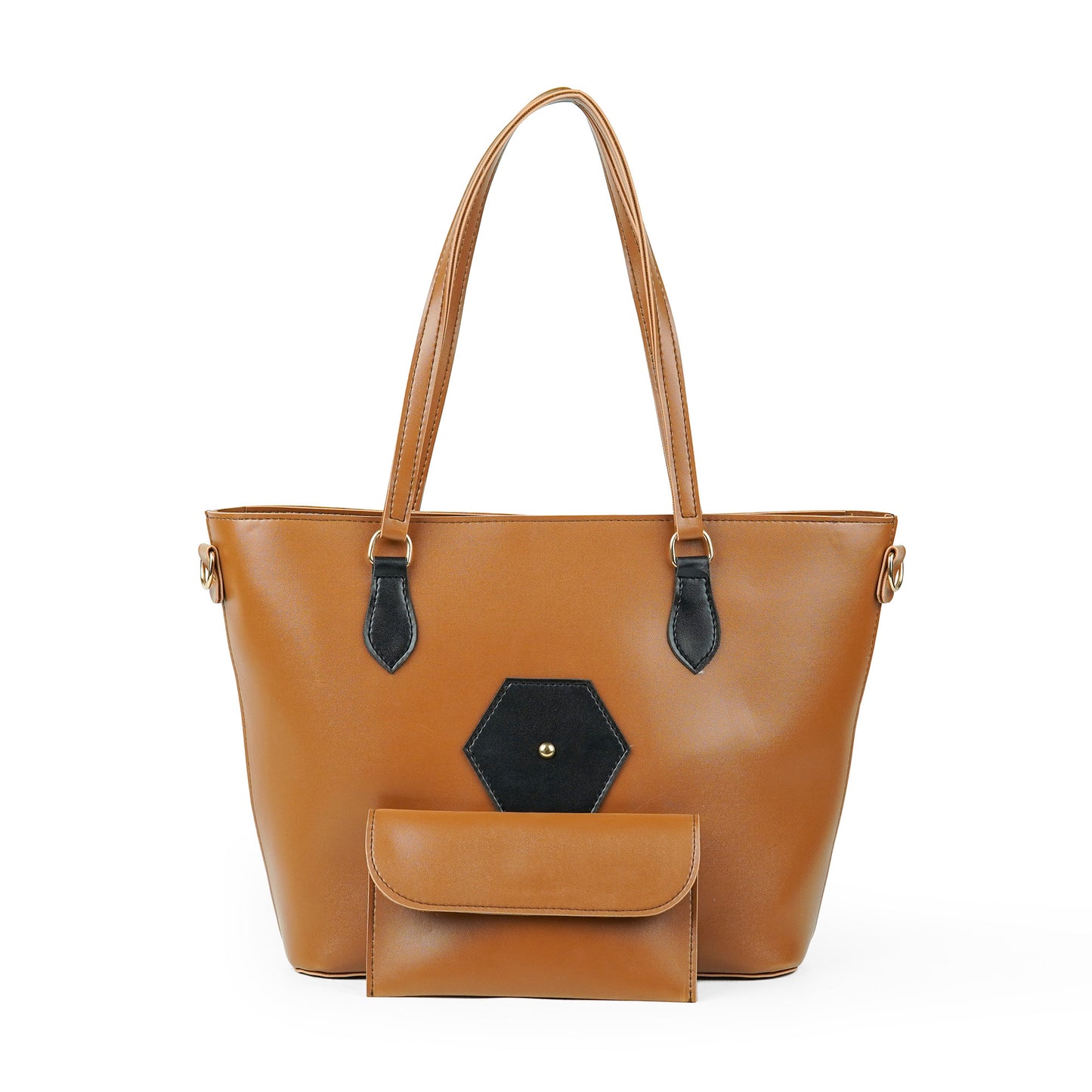 Polene Shoulder Bag Set of 2 Brown