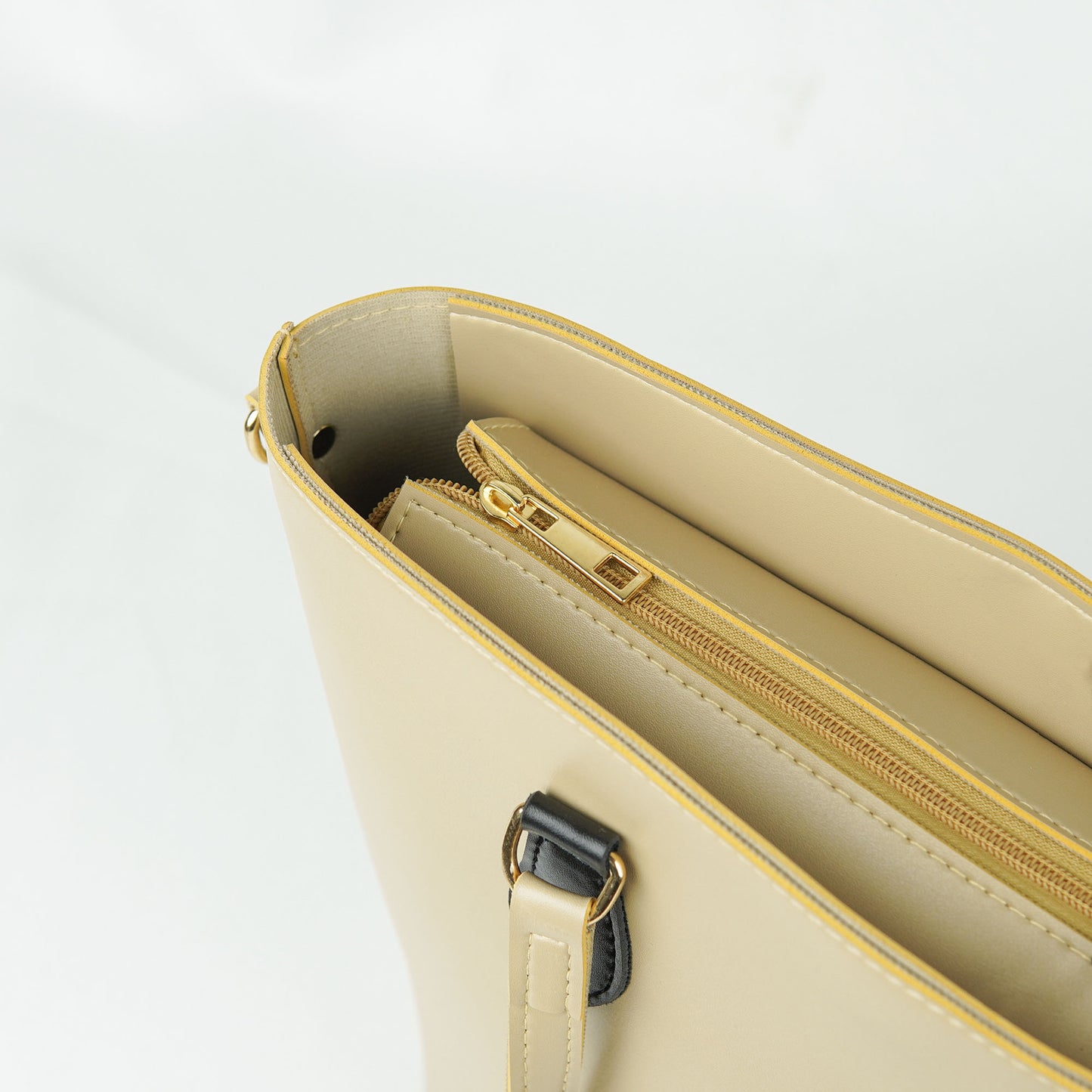Polene Shoulder Bag Set of 2 Beige