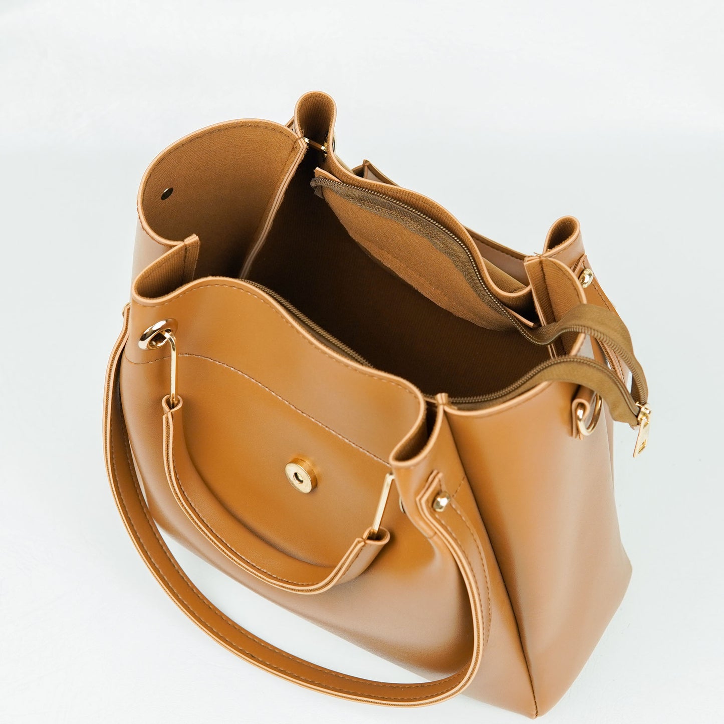 Italy Bag Set of 3 Brown
