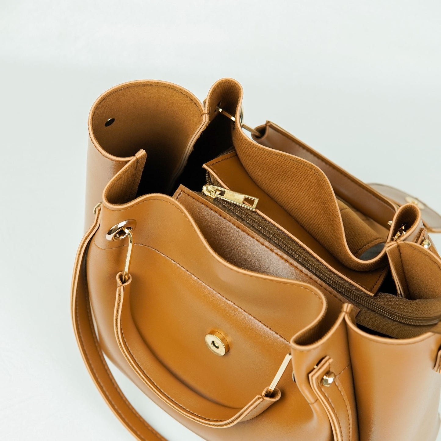 Italy Bag Set of 3 Brown