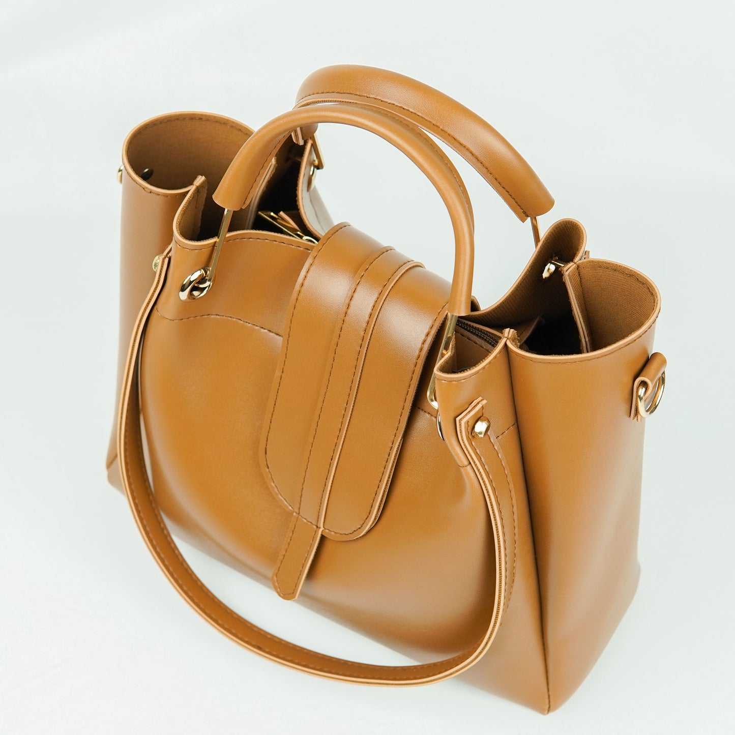 Italy Bag Set of 3 Brown