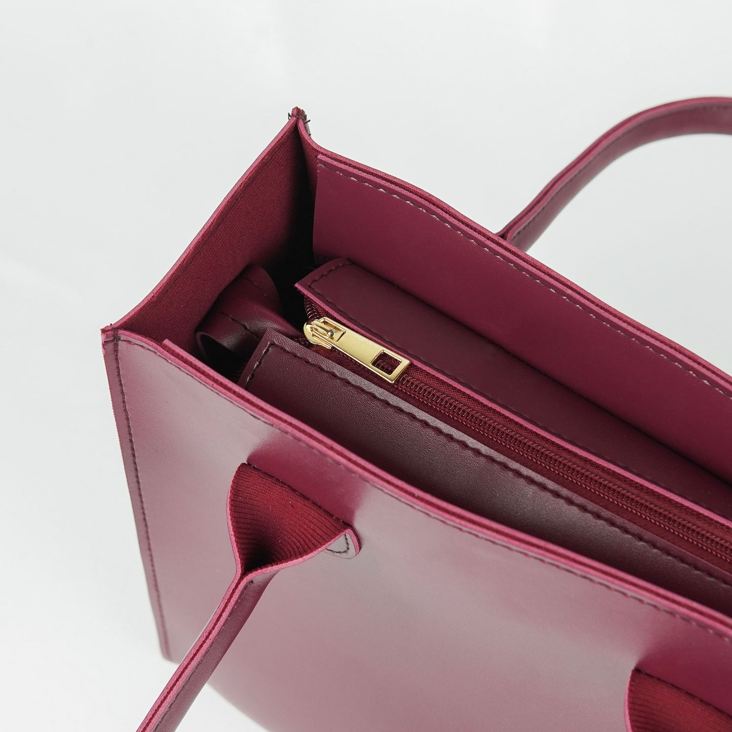 Box Bag Maroon