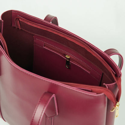 Semi Tote Bag Maroon
