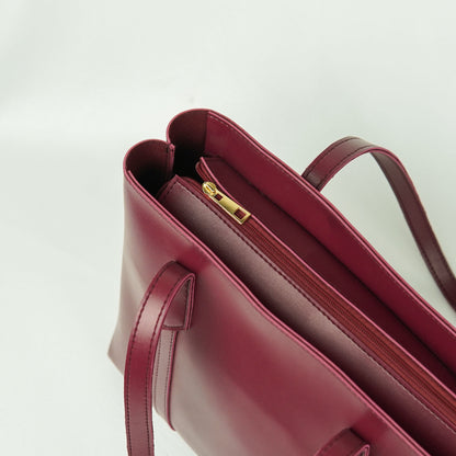 Semi Tote Bag Maroon