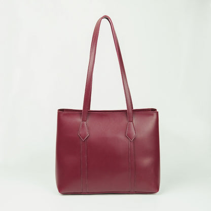 Semi Tote Bag Maroon