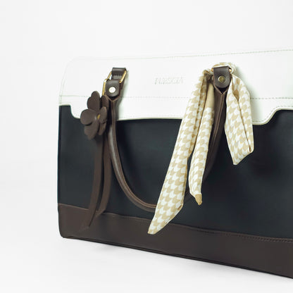 Alexa Tote Bag White & Black