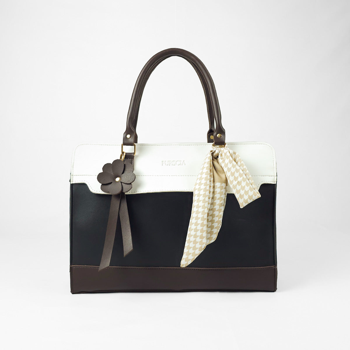 Alexa Tote Bag White & Black