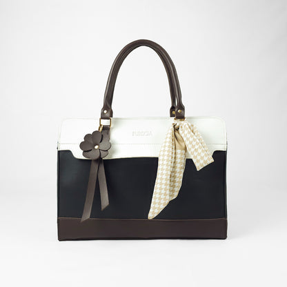 Alexa Tote Bag White & Black