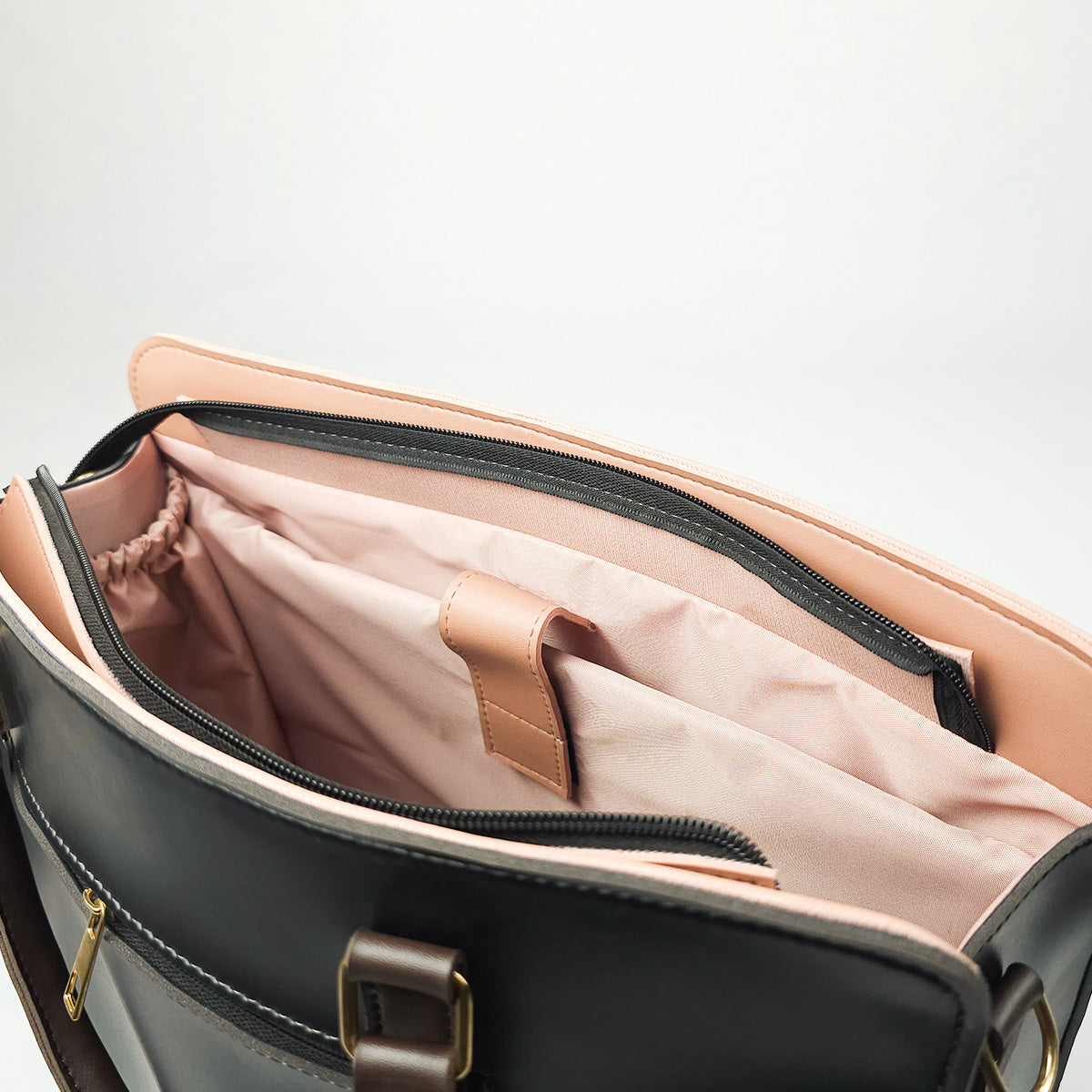 Alexa Tote Bag Peach & Black