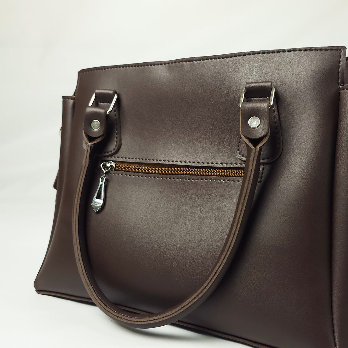 Calis Leather Shoulder Bag Brown