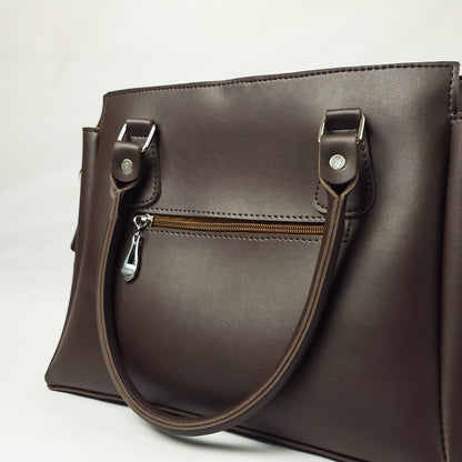 Calis Leather Shoulder Bag Brown