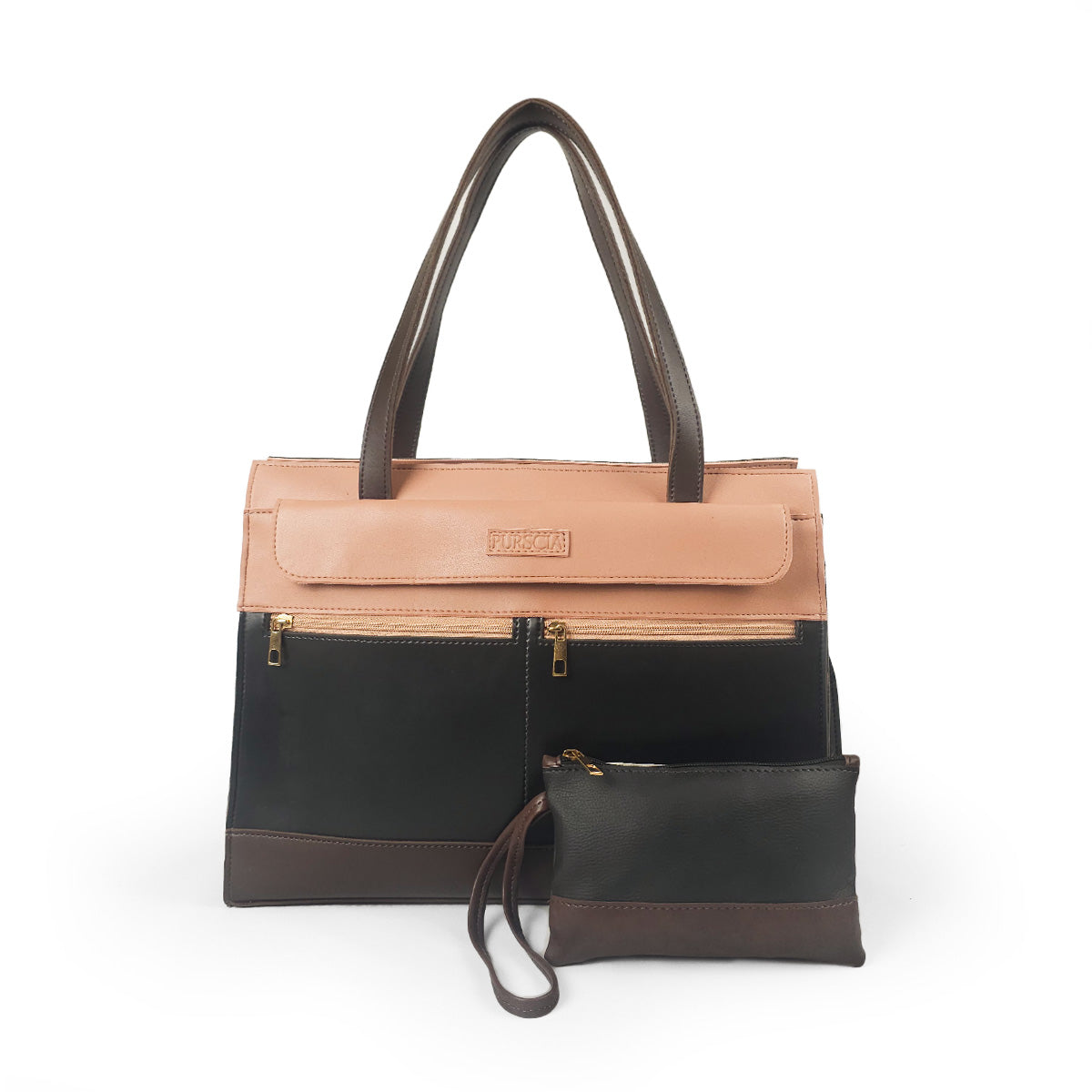 Dual-Tone Professional Shoulder Bag