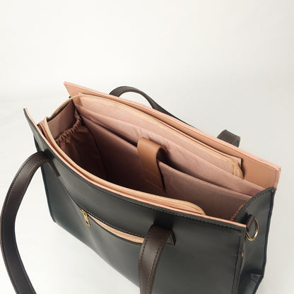 Dual-Tone Professional Shoulder Bag