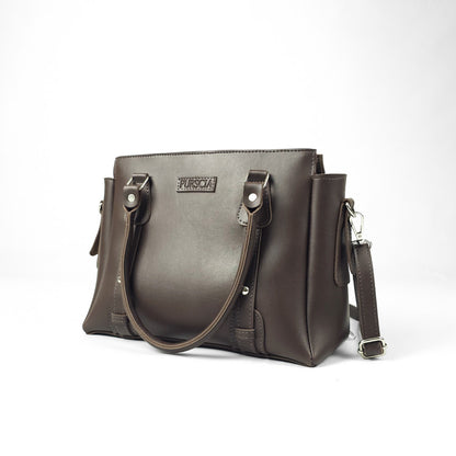 Calis Leather Shoulder Bag Brown