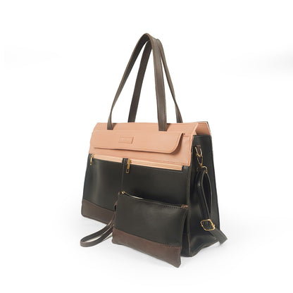 Dual-Tone Professional Shoulder Bag