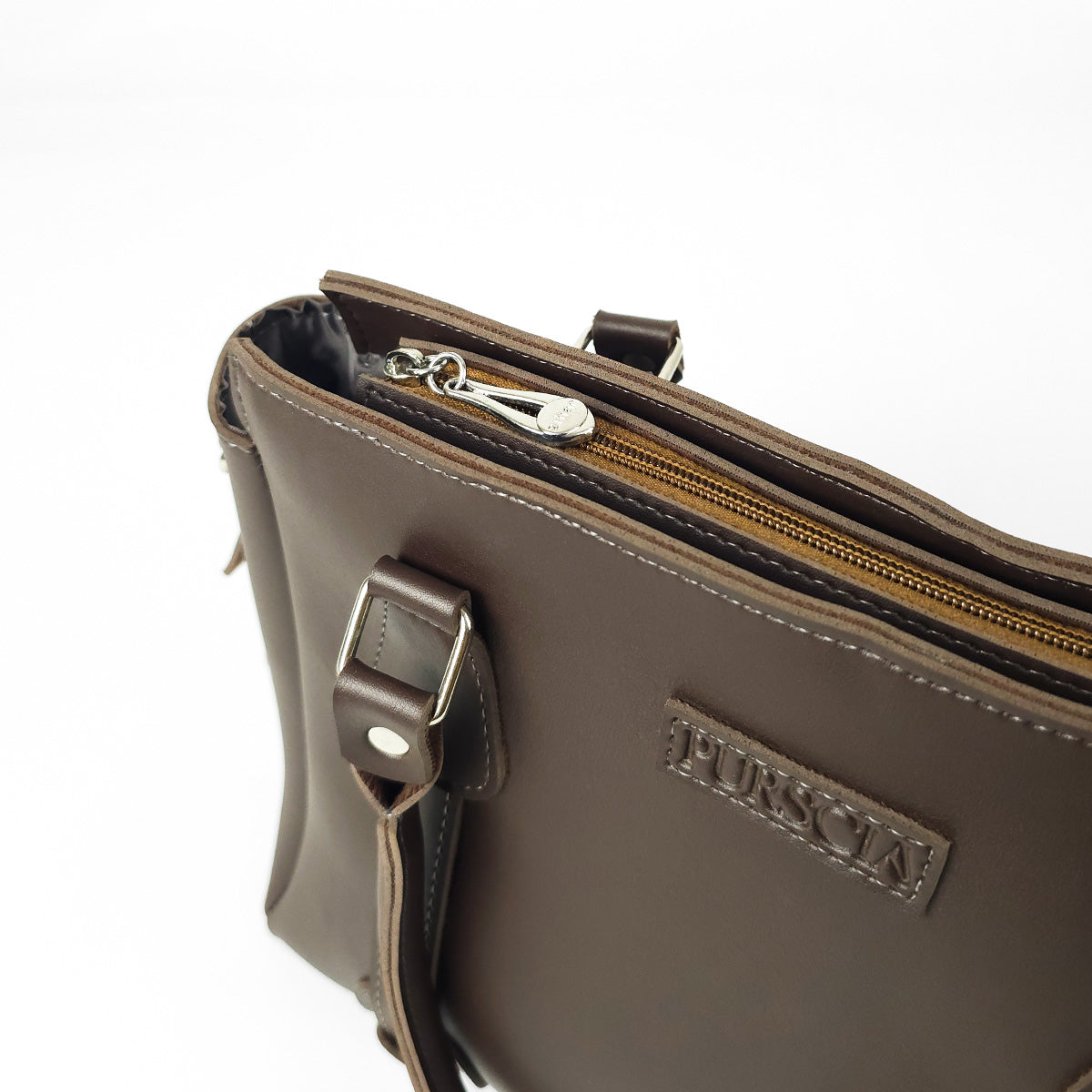 Calis Leather Shoulder Bag Brown
