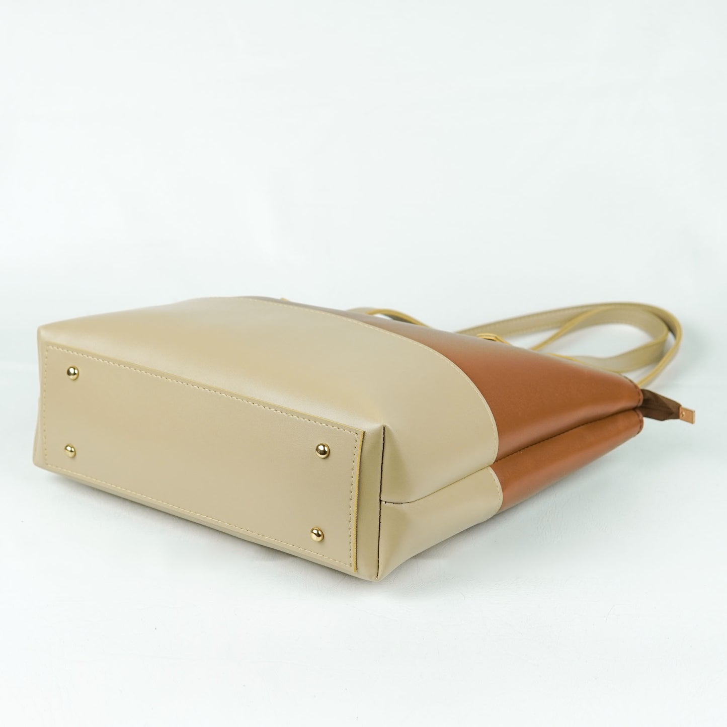 Berry Tote Bag set of 2 Brown & Beige
