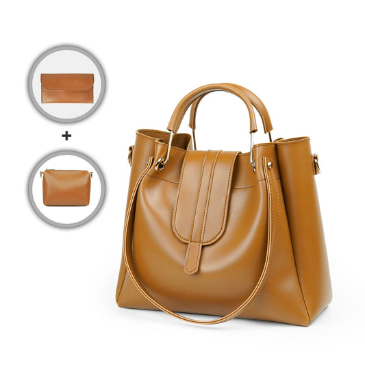 Italy Bag Set of 3 Brown