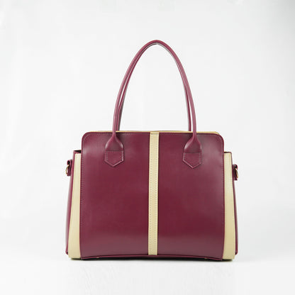 Zitti Bag Maroon & Beige