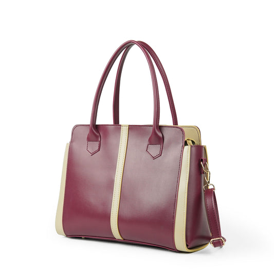 Zitti Bag Maroon & Beige