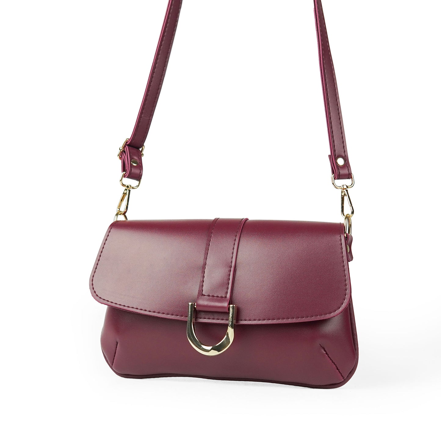 Sezane Crossbody Bag Maroon