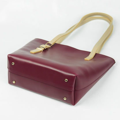 Paseo Tote Bag Maroon