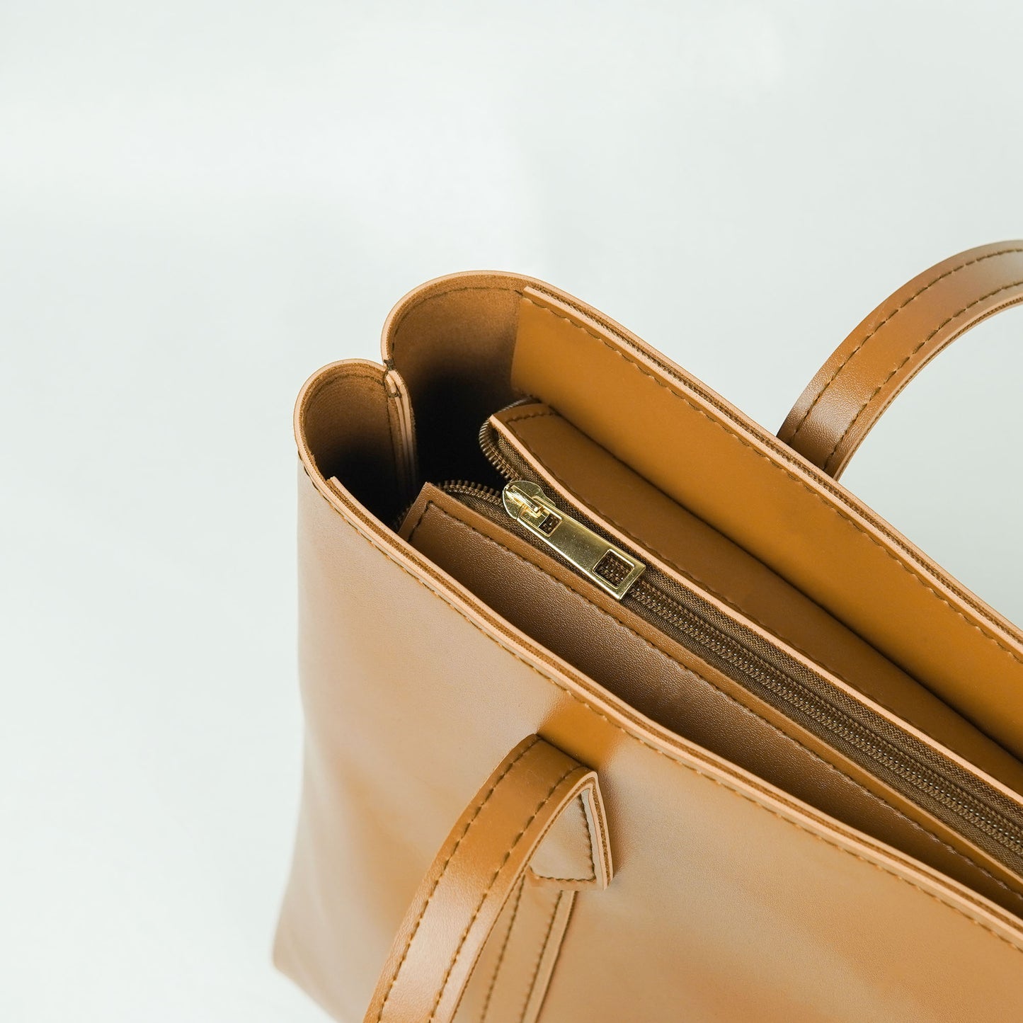 Semi Tote Bag Brown