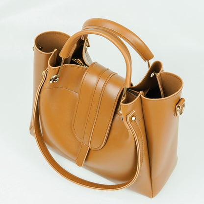 Italy Bag Set of 3 Brown