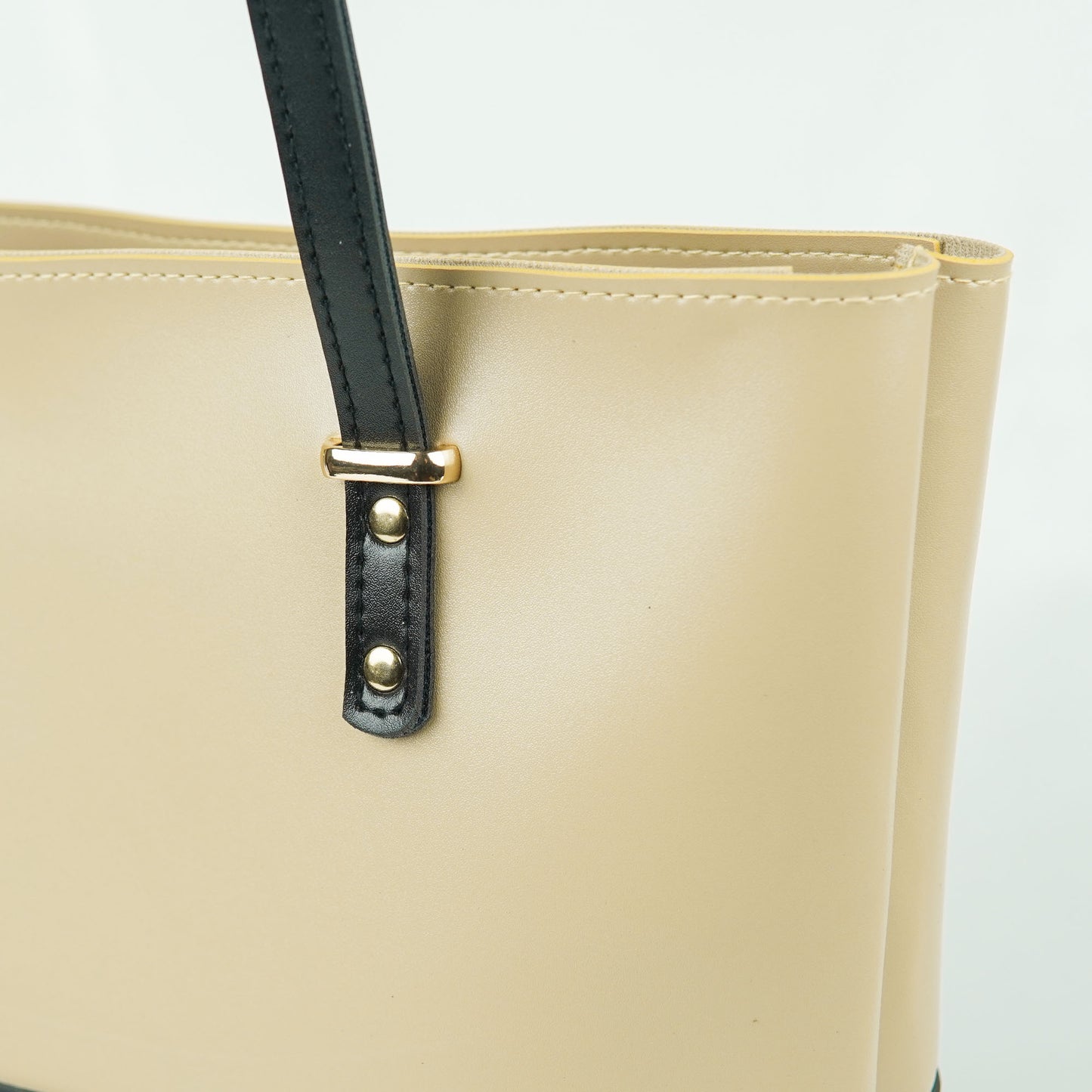 Berry Tote Bag set of 2 Beige & Black