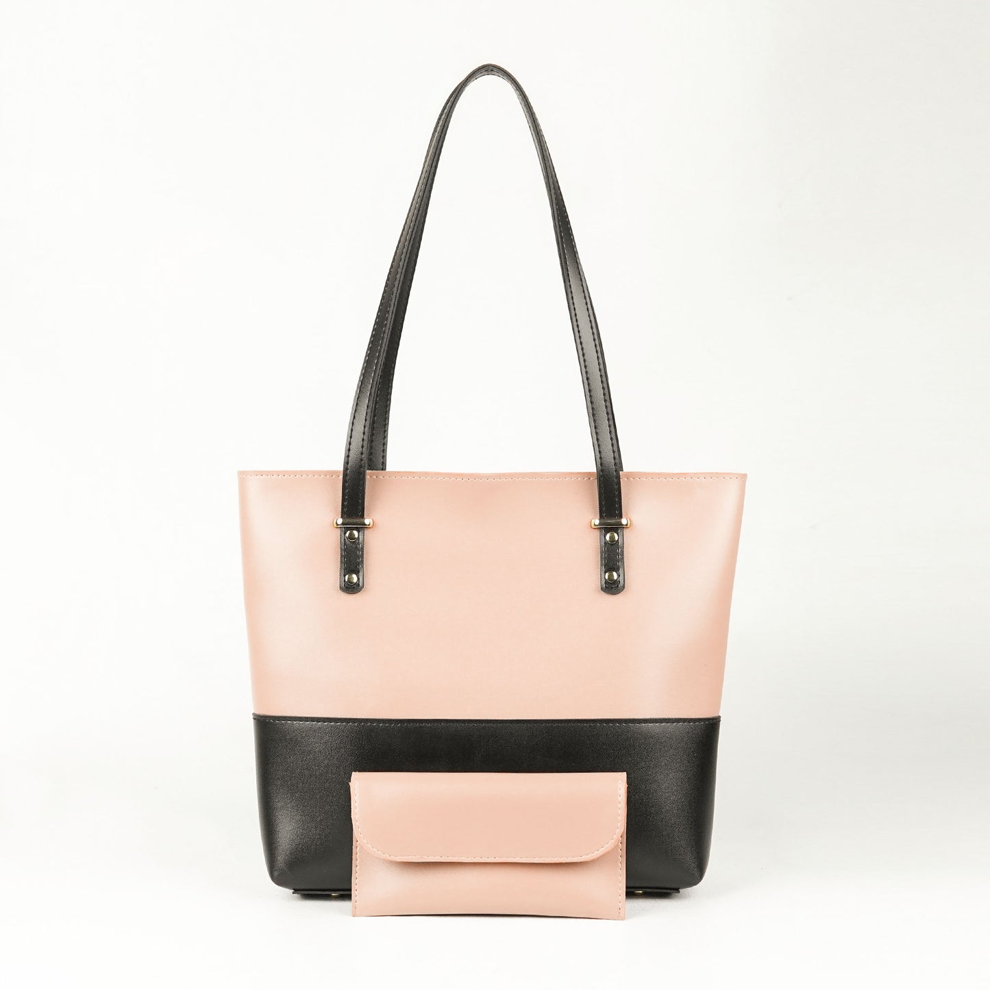 Berry Tote Bag set of 2 Peach & Black