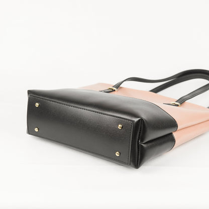 Berry Tote Bag set of 2 Peach & Black