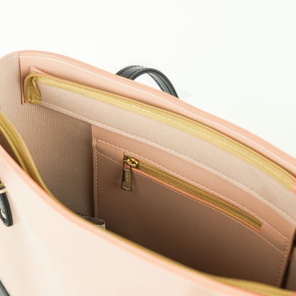 Berry Tote Bag set of 2 Peach & Black