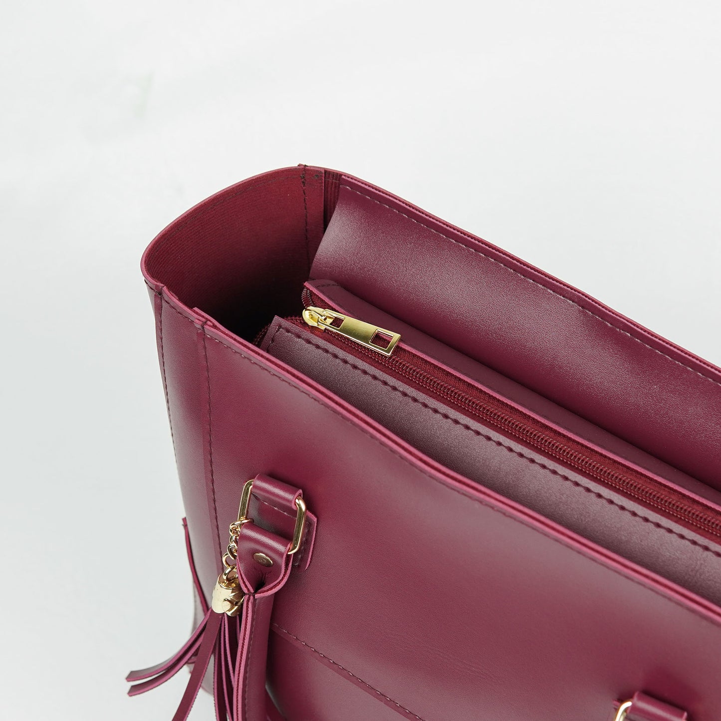 Flora Bag set of 3 Black Maroon