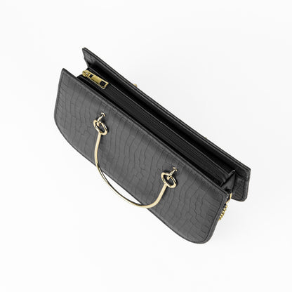 Solana Premium Bag Crocodile Black