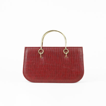 Solana Premium Bag Crocodile Maroon