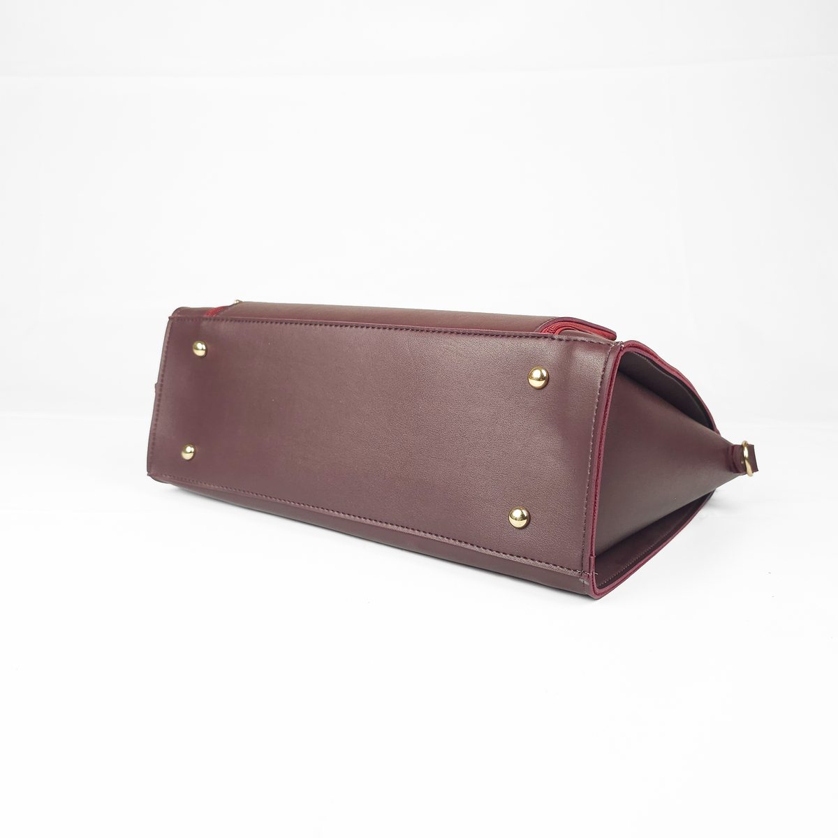 Aria Multi-Pocket Shoulder Tote - Maroon