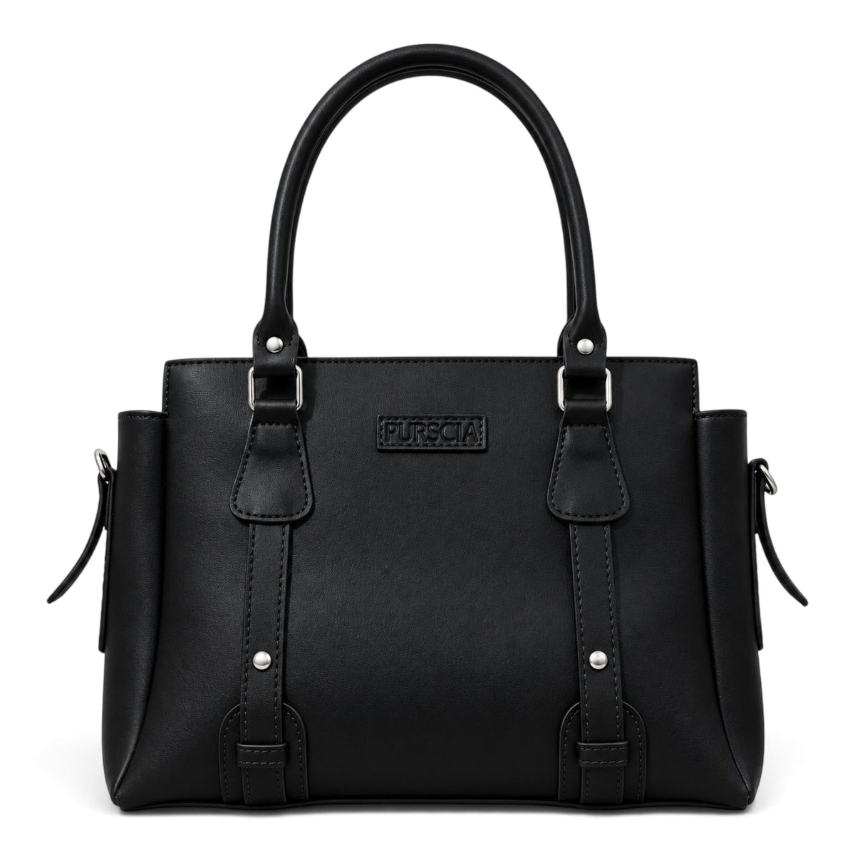 Calis Leather Shoulder Bag Black