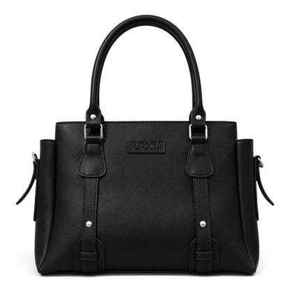 Calis Leather Shoulder Bag Black