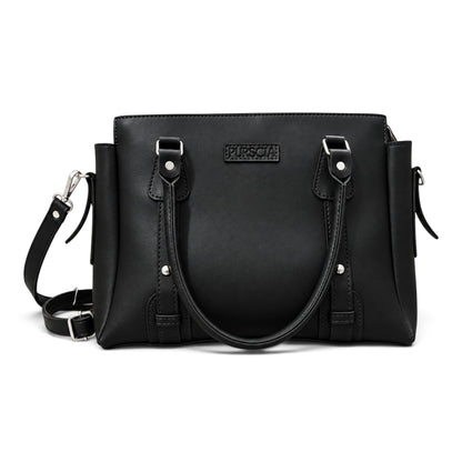Calis Leather Shoulder Bag Black